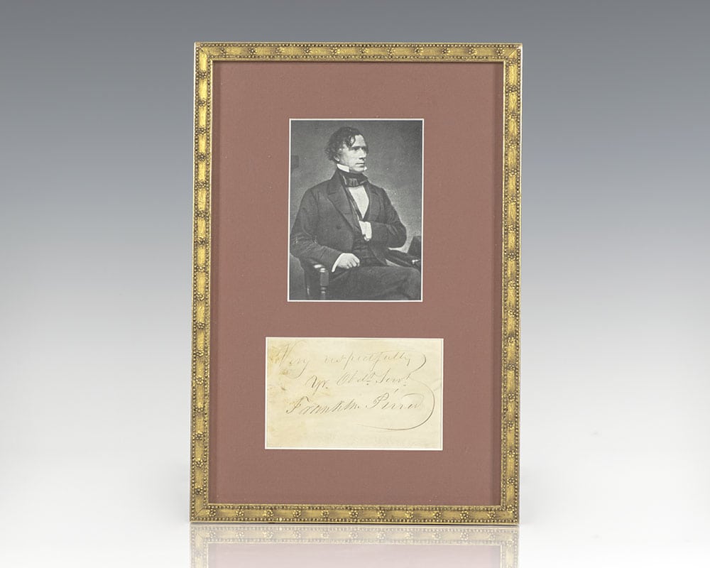 Closing Salutation Signed by President Franklin Pierce