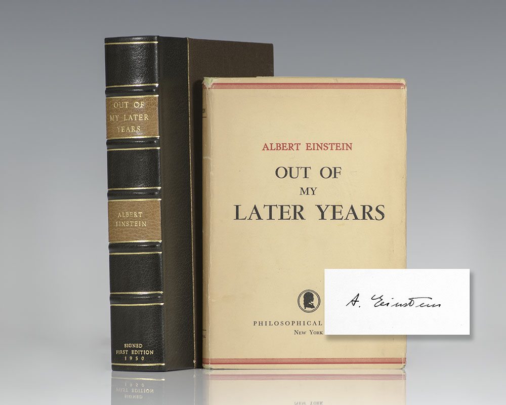 Out of My Later Years