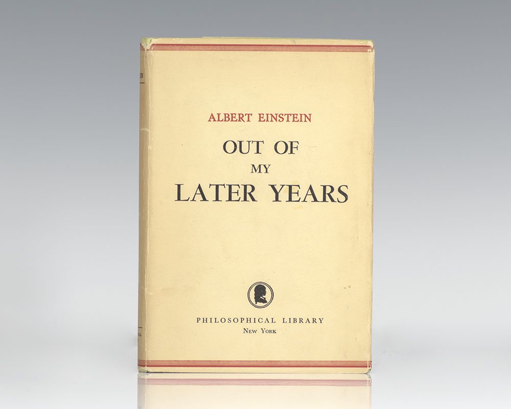 Out of My Later Years