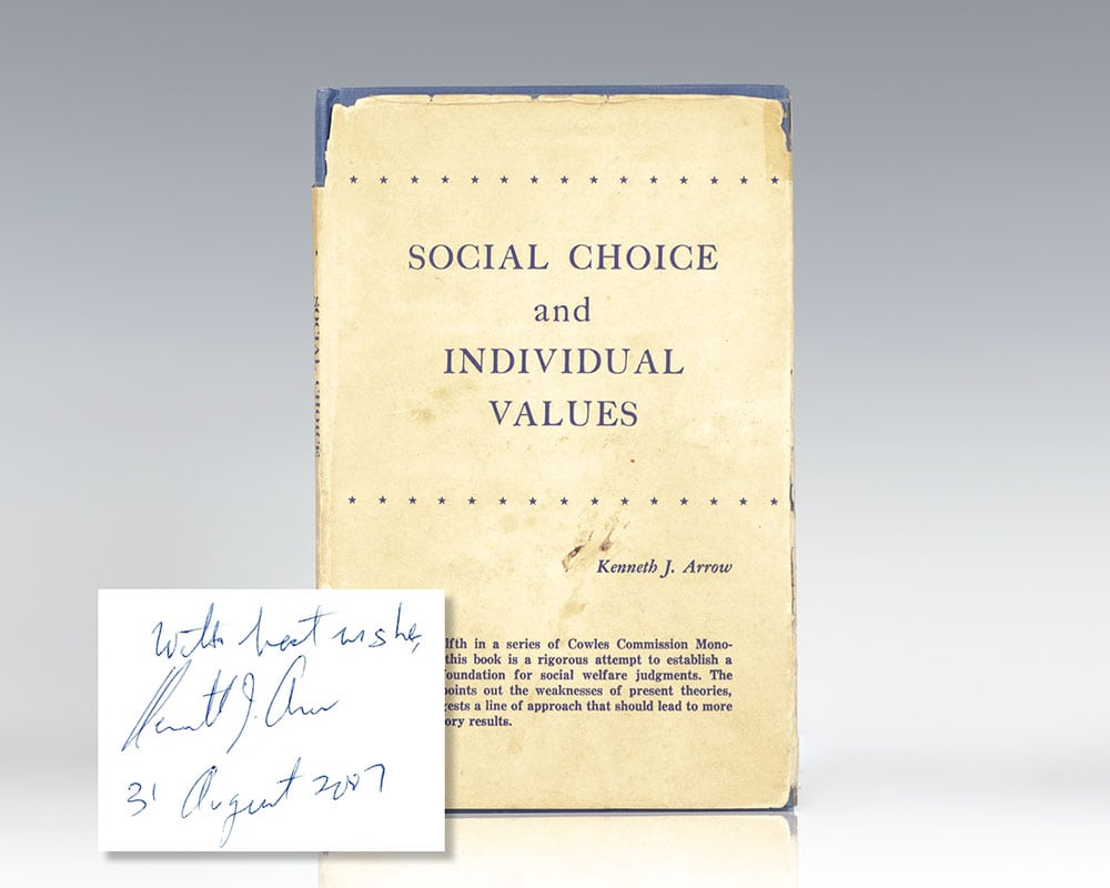 Social Choice and Individual Values.