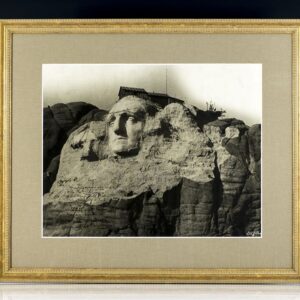 Gutzon Borglum Signed Photograph of Mount Rushmore.