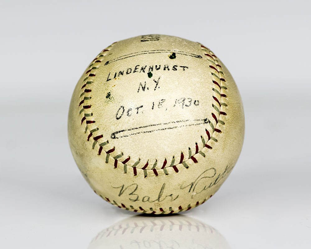 Babe Ruth Autographed Baseball