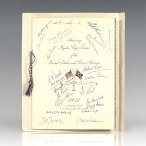 Ryder Cup Signed Program.
