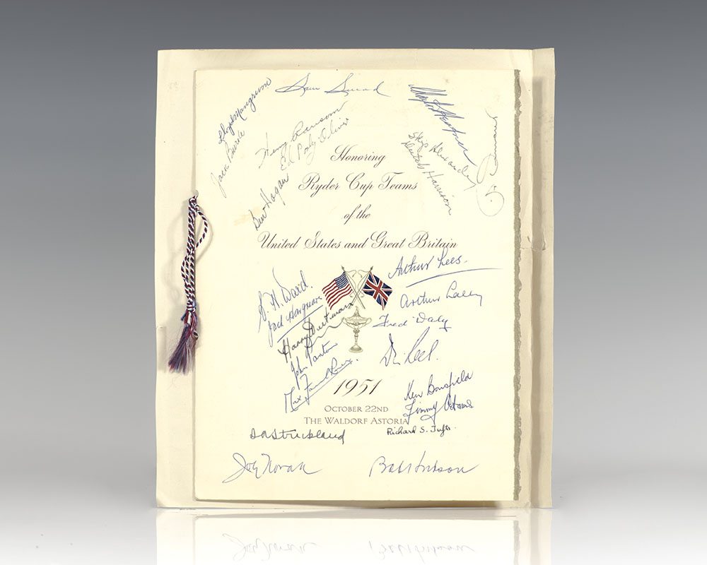Ryder Cup Signed Program.
