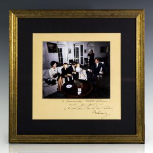 John F. Kennedy Signed Photograph to Astronaut Wally Schirra.