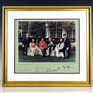 Signed Family Photograph of Lyndon B. Johnson.
