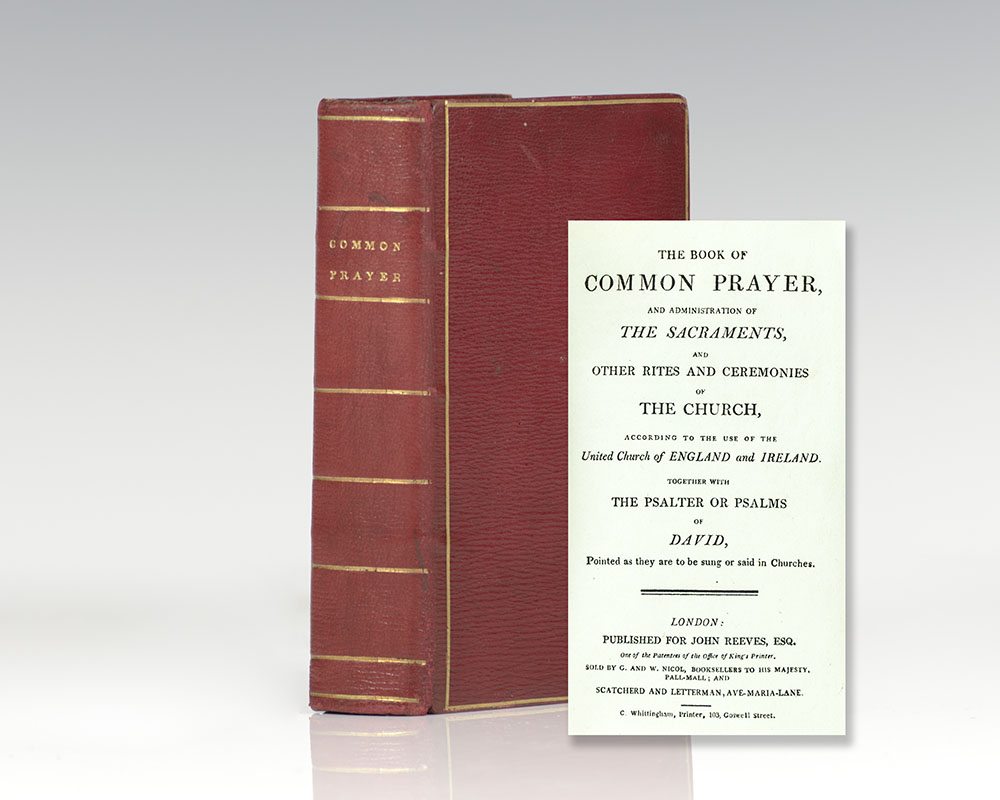 The Book of Common Prayer. With a Fore-Edge Painting of The Embarkation of Saint Paul