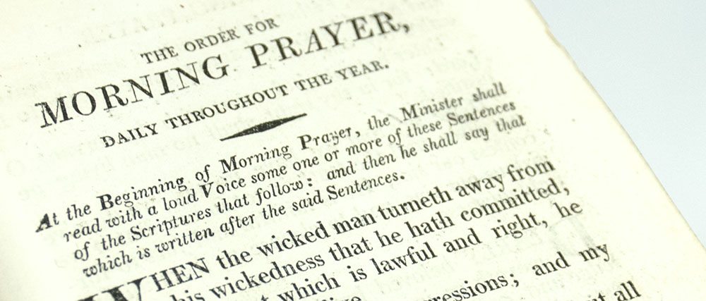 The Book of Common Prayer. With a Fore-Edge Painting of The Embarkation of Saint Paul