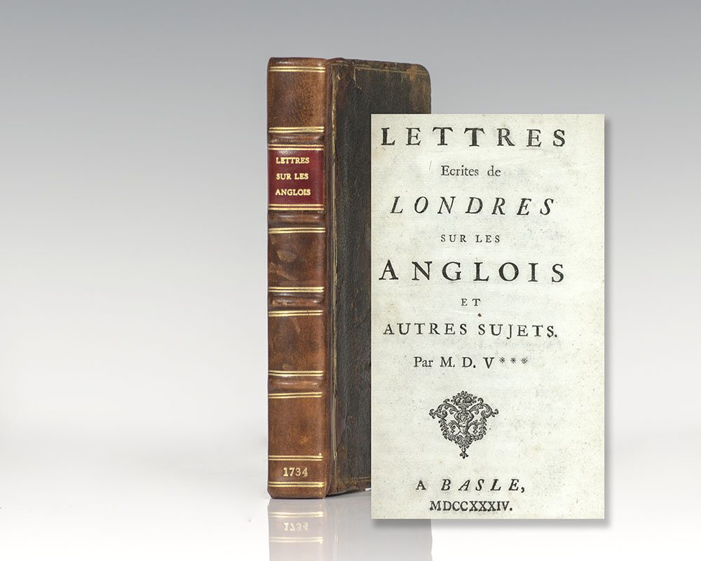Lettres Ecrites De Londres Sur Les Anglois, Et Autres Sujets (Letters Written in London Concerning the English Nation).