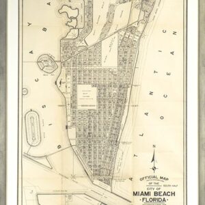 Miami Beach Official Map, Adopted November 3, 1920