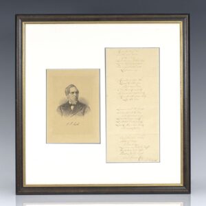 Autograph Transcription Signed of My Country 'Tis of Thee.