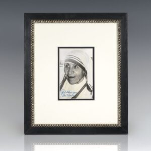 Mother Teresa Signed Photograph.