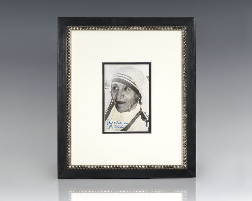Mother Teresa Signed Photograph.