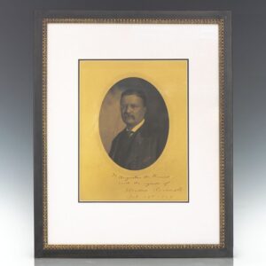Theodore Roosevelt Signed Photograph Portrait.