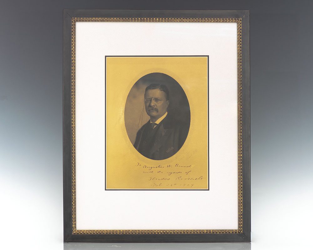 Theodore Roosevelt Signed Photograph Portrait.