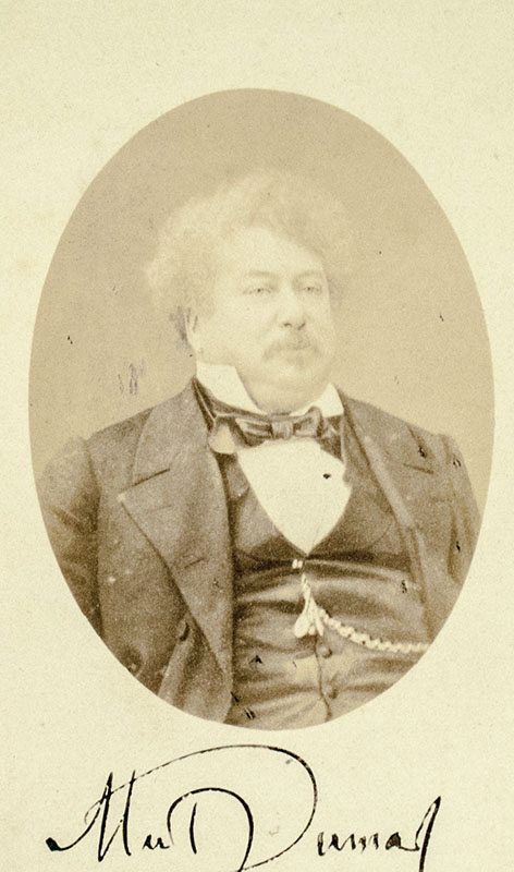 Alexander Dumas Original Carte-de-Visite Signed.