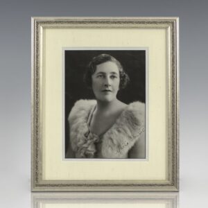 "Good advice is always certain to be ignored, but that's no reason not to give it": Rare Signed Photograph of Agatha Christie