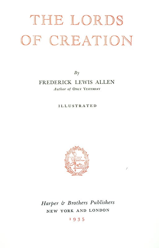 The Lords of Creation