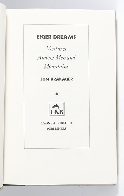 Eiger Dreams: Ventures Among Men And Mountains