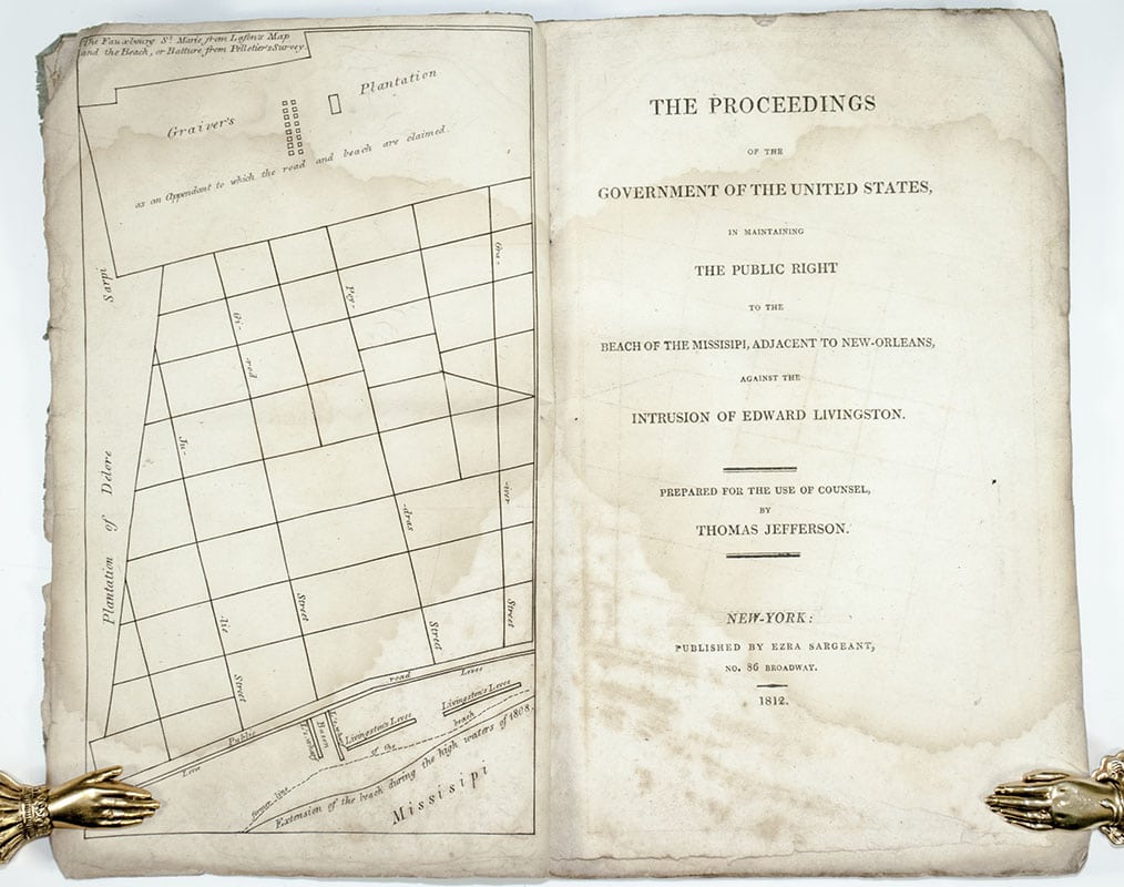 The Proceedings of the Government of the United States, in Maintaining the Public Right Το the Beach of the Mississippi, Adjacent to New-orleans, Against the Intrusion of Edward Livingston.