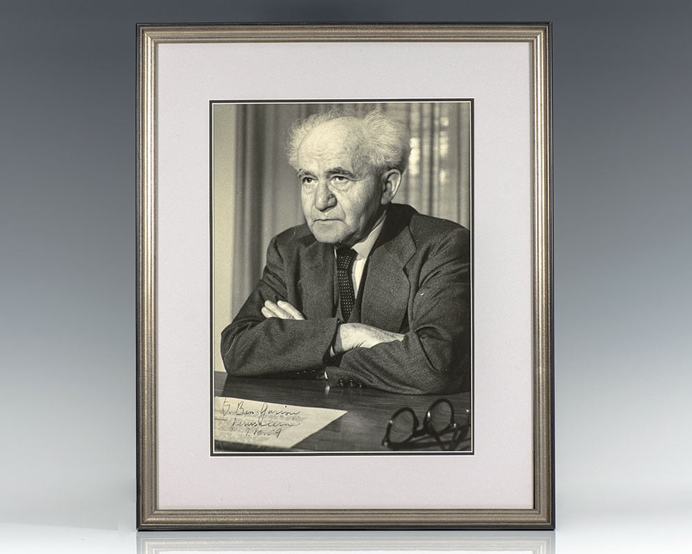 David Ben-Gurion Signed Photograph