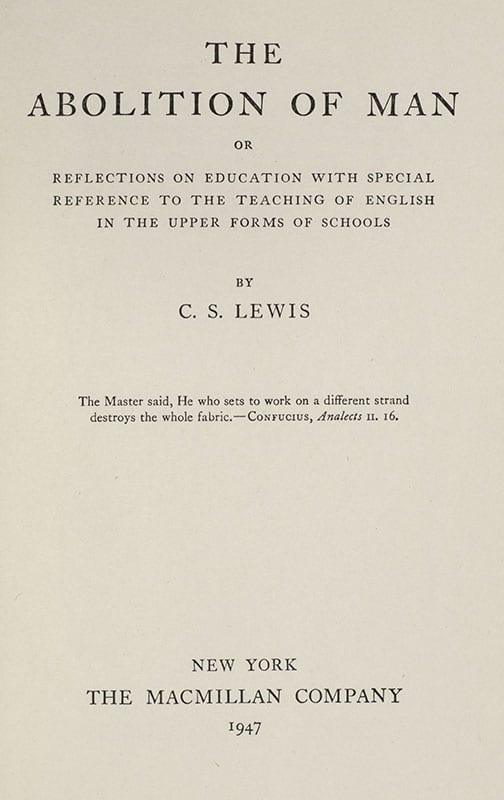 The Abolition of Man