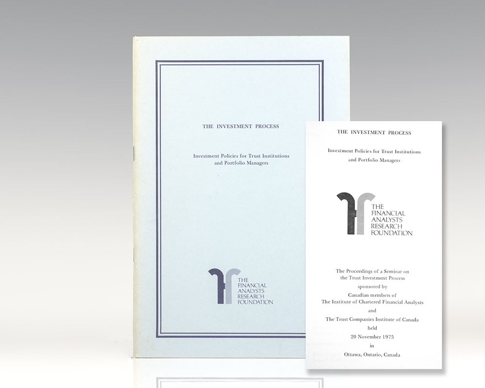 The Investment Process: Investment Policies for Trust Institutions and Portfolio Managers