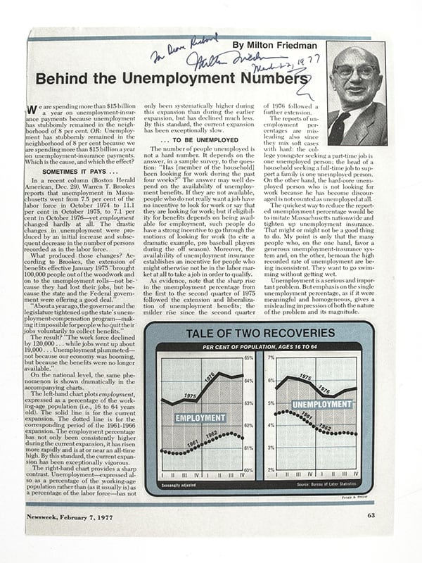 Behind the Unemployment Numbers