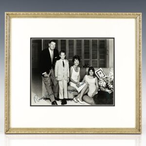 Signed Family Photograph of Ronald and Nancy Reagan.