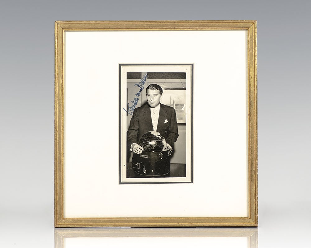 Wernher von Braun Signed Photograph.