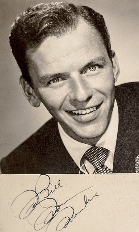 Frank Sinatra Signed Photographic Postcard.