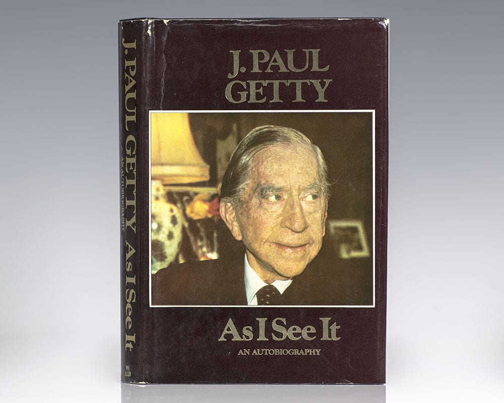 As I See It: The Autobiography of J. Paul Getty.
