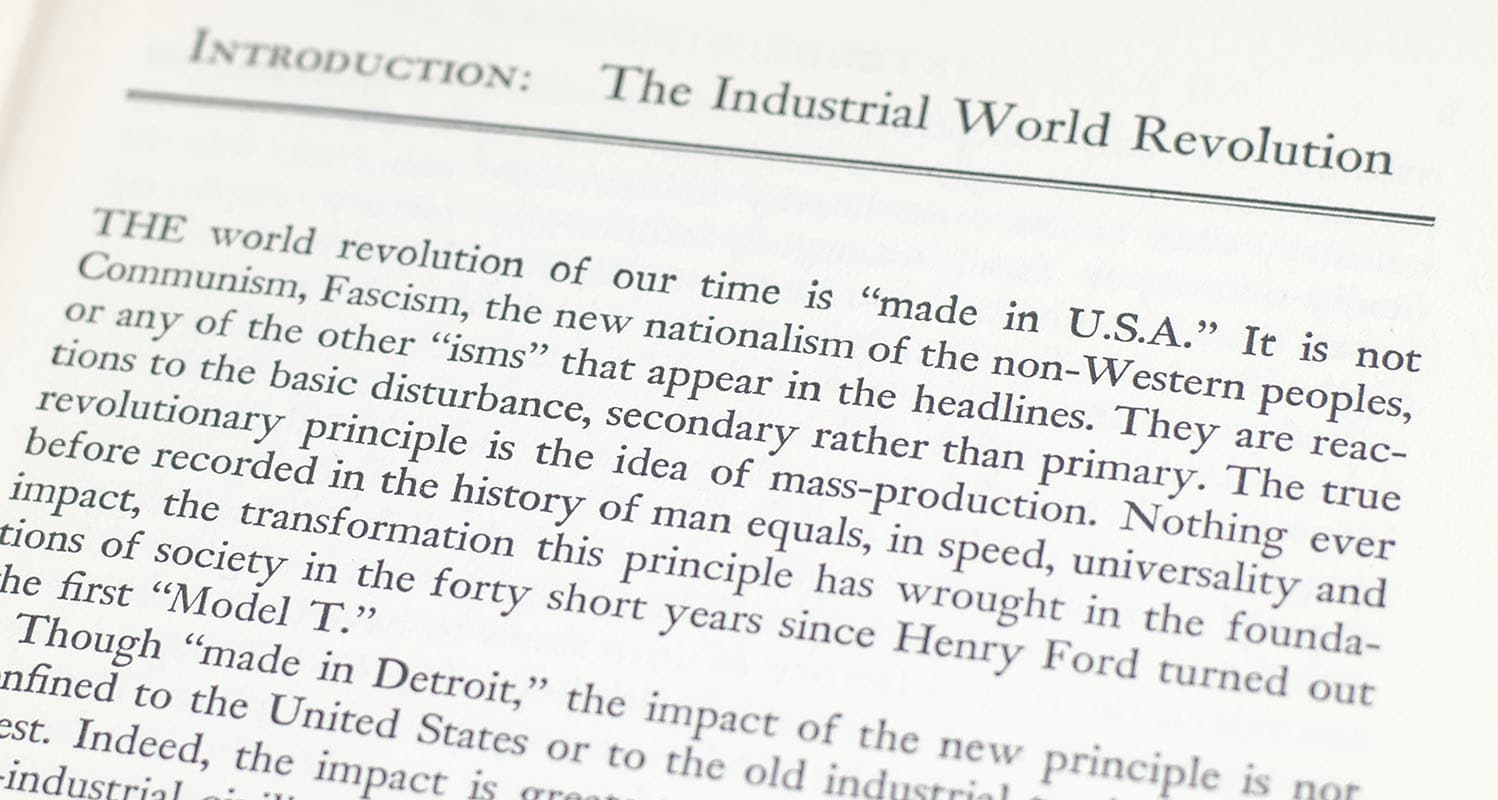The New Society: The Anatomy of the Industrial Order