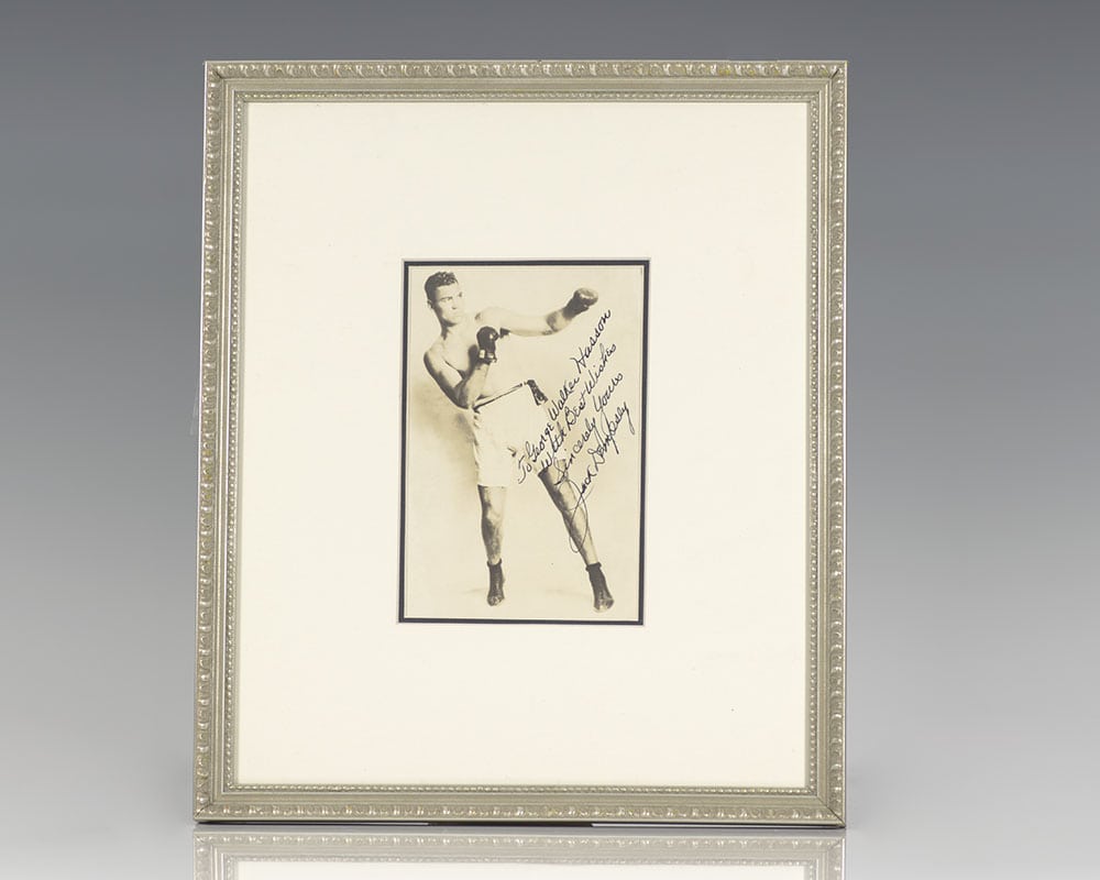 Jack Dempsey Signed Photograph.