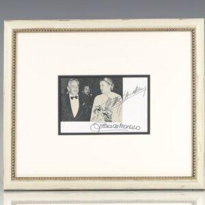 Princess Grace and Prince Rainier Signed Photograph.