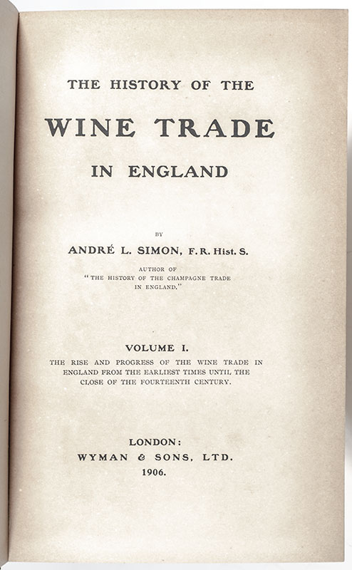 The History of the Wine Trade in England