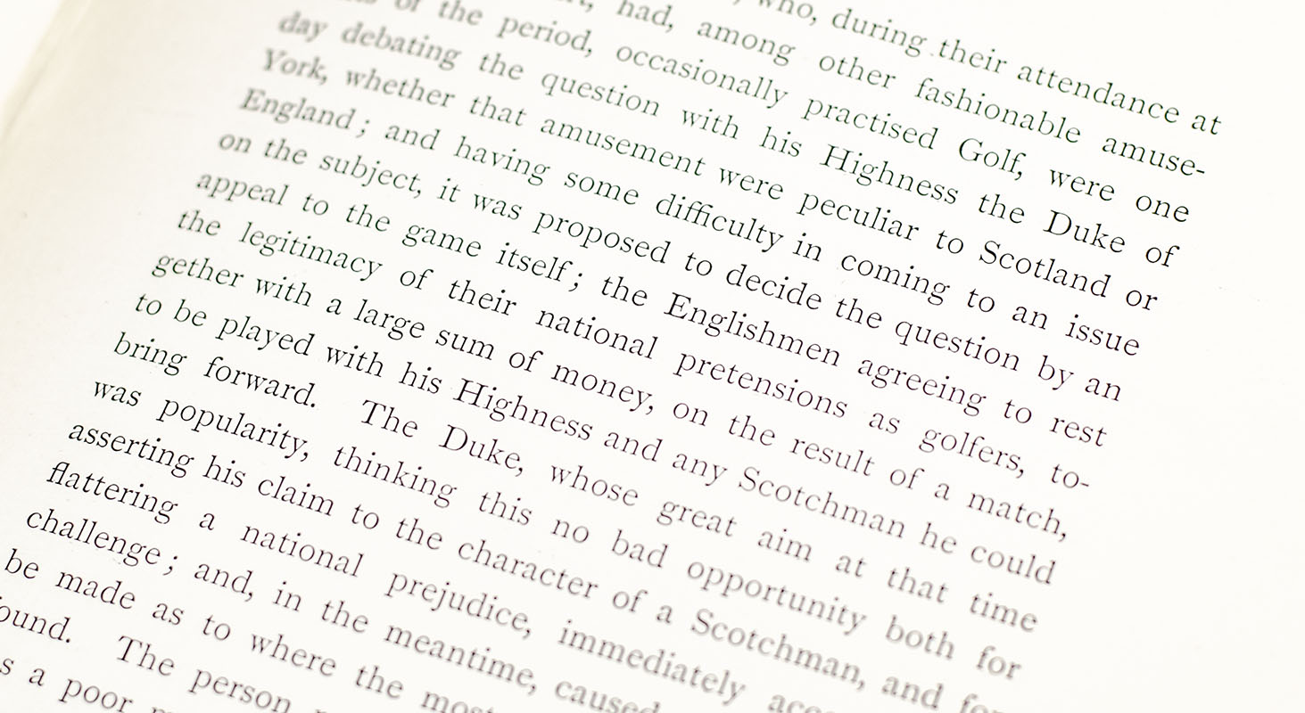 Golf: A Royal and Ancient Game