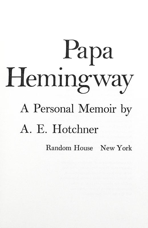 Papa Hemingway