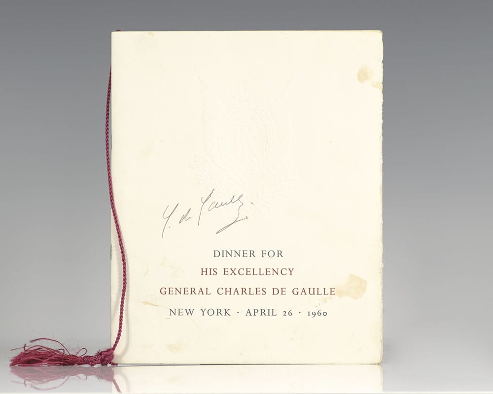 Dinner for His Excellency