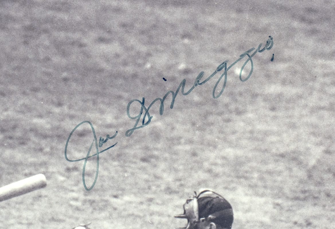 Joe DiMaggio Signed Photograph