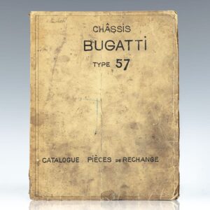 Chassis Bugatti Type 57: Catalogue Pieces de Rechange