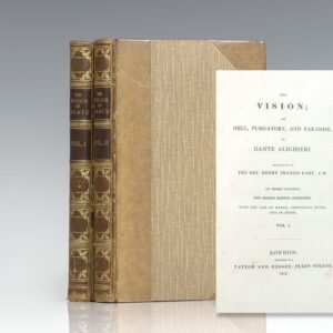 The Vision; or Hell, Purgatory, and Paradise, of Dante Alighieri. With the Life of Dante, Additional Notes, and an Index