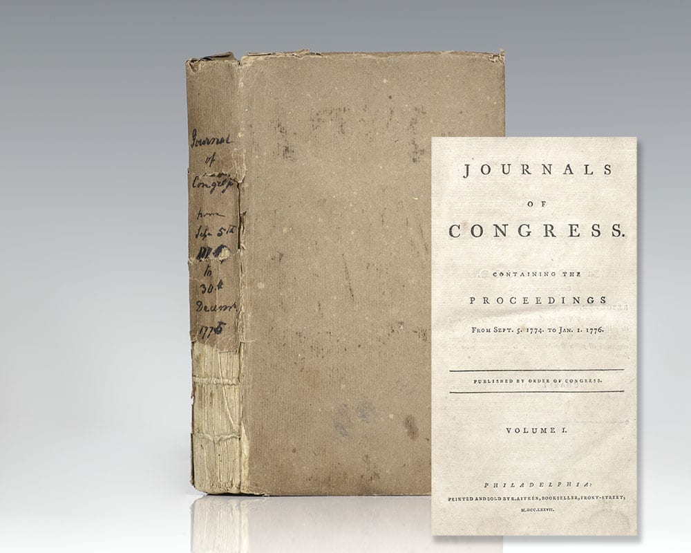 Journals of Congress: Containing the Proceedings From Sept. 5. 1774 to Jan. 1. 1776