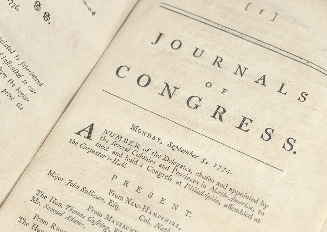Journals of Congress: Containing the Proceedings From Sept. 5. 1774 to Jan. 1. 1776
