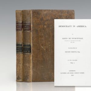 First Edition of Alexis de Tocqueville's Democracy in America