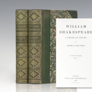 William Shakespeare: A Critical Study
