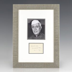 Jawaharlal Nehru Photograph Signed