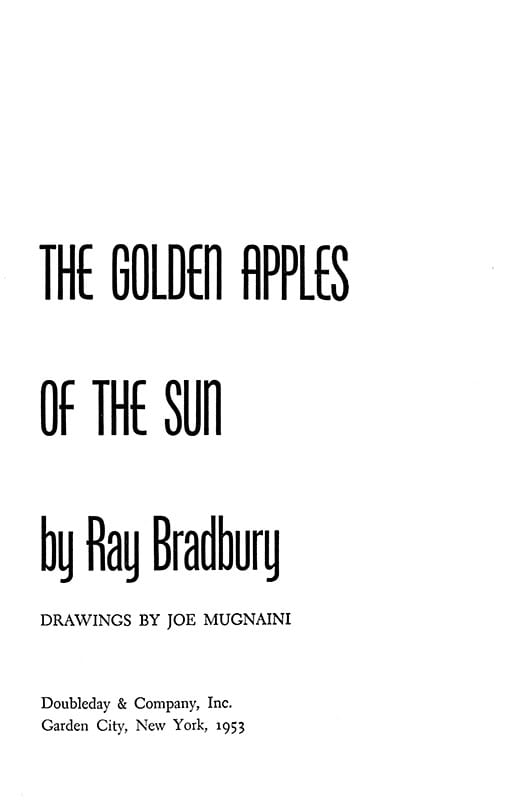 The Golden Apples of The Sun