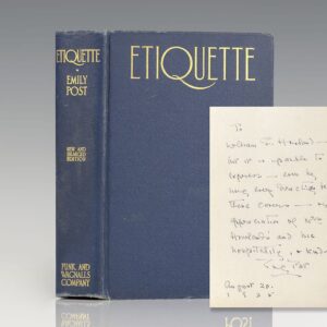 Etiquette: The Blue Book of Social Usage