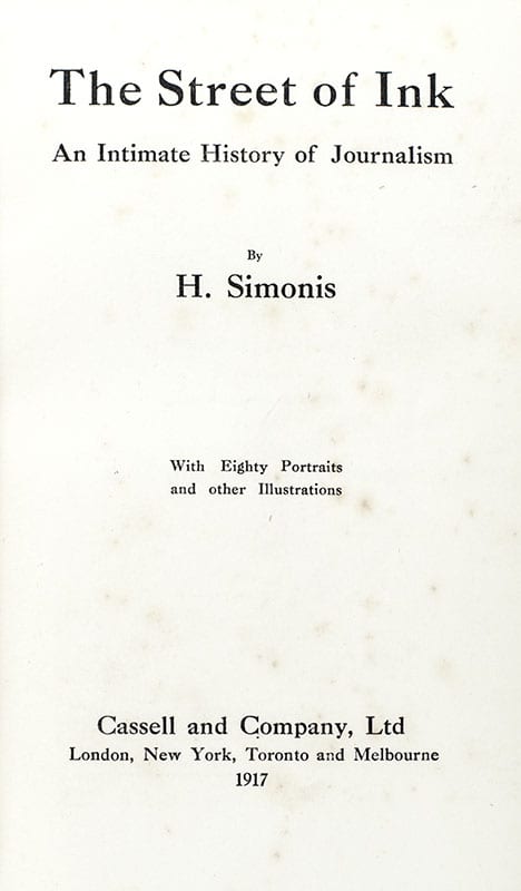 The Street of Ink: An Intimate History of Journalism